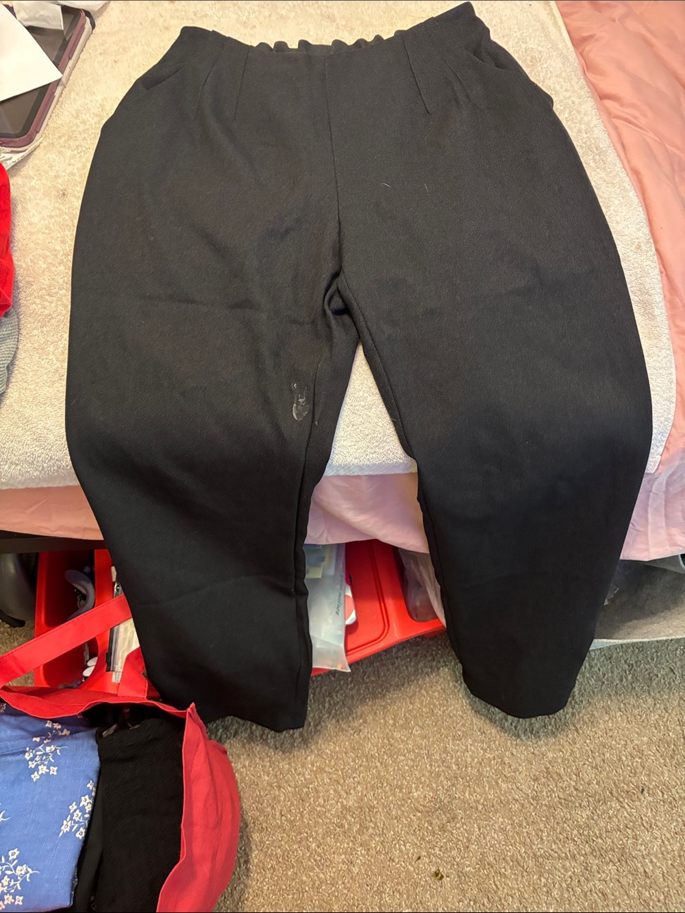 Black Women's Stretch Pull-On Trousers